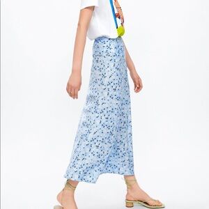 ZARA FLORAL SKIRT